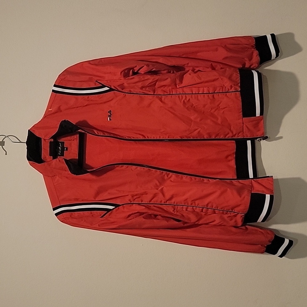 Vintage FILA Biella Italia 1911 Red Track Jacket - Full Zip Athletic Windbreaker